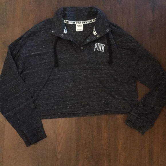 PINK Victoria's Secret Tops - Pink crop shirt